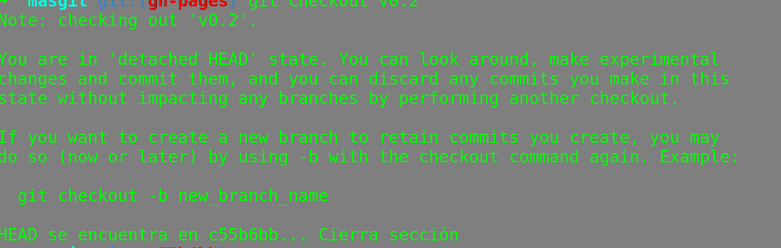 git checkout v2