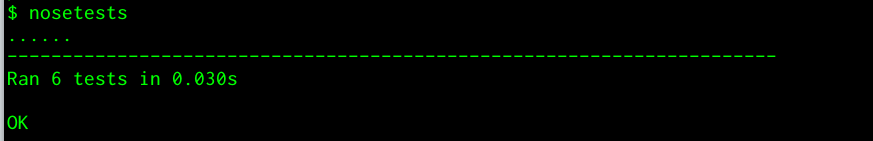 pasando
		 nosetests